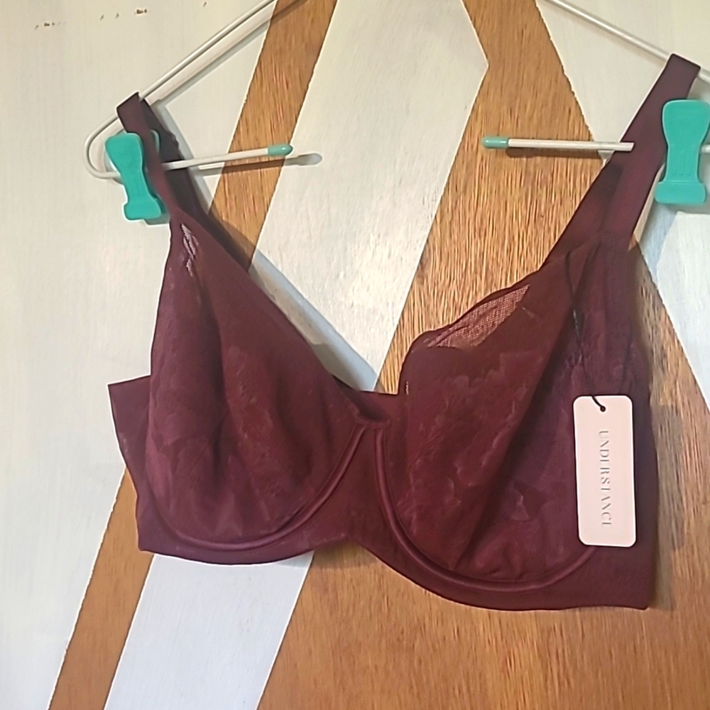 Understance Burgundy Lace Bra